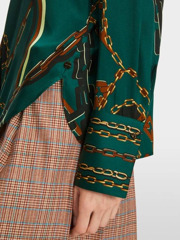 Marc Cain Seidenbluse mit Ketten-Design JETZT KAUFEN