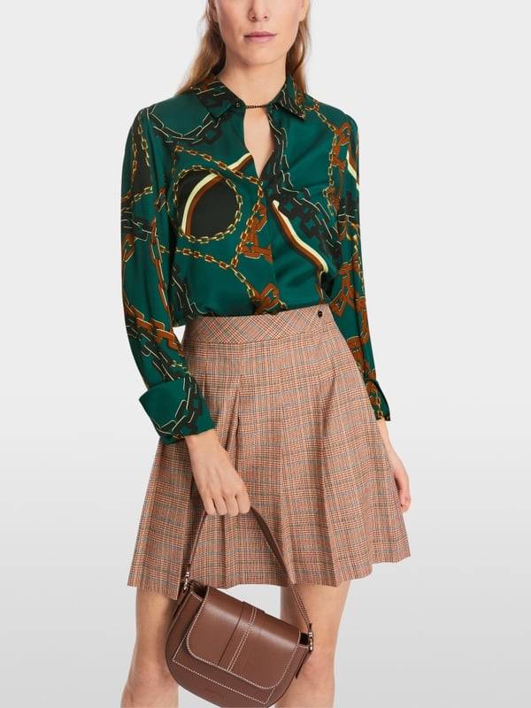 Marc Cain Seidenbluse mit Ketten-Design JETZT KAUFEN