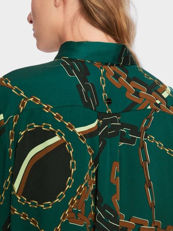Marc Cain Hemdblusenkleid aus Seid Sonderangebot der Fabrik