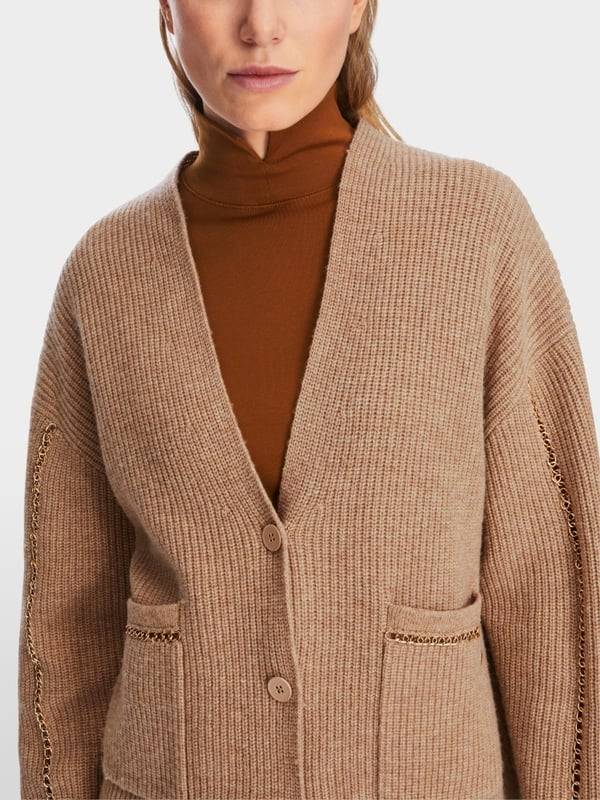 Marc Cain Rippstrick-Cardigan "Rethink Together" Discount Store für neue Produkte