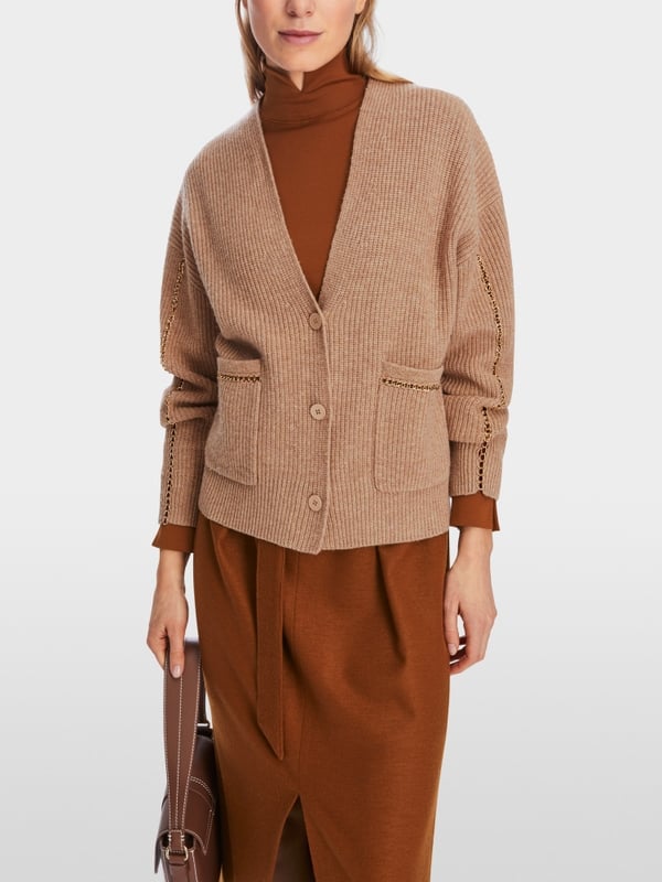 Marc Cain Rippstrick-Cardigan "Rethink Together" Discount Store für neue Produkte