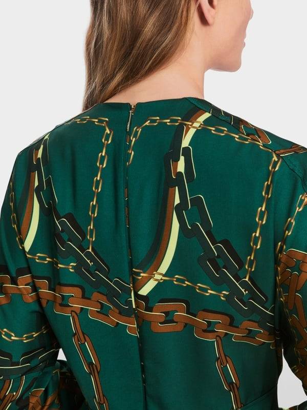 Marc Cain Kleid mit Kettenprint Kostenloser Versand