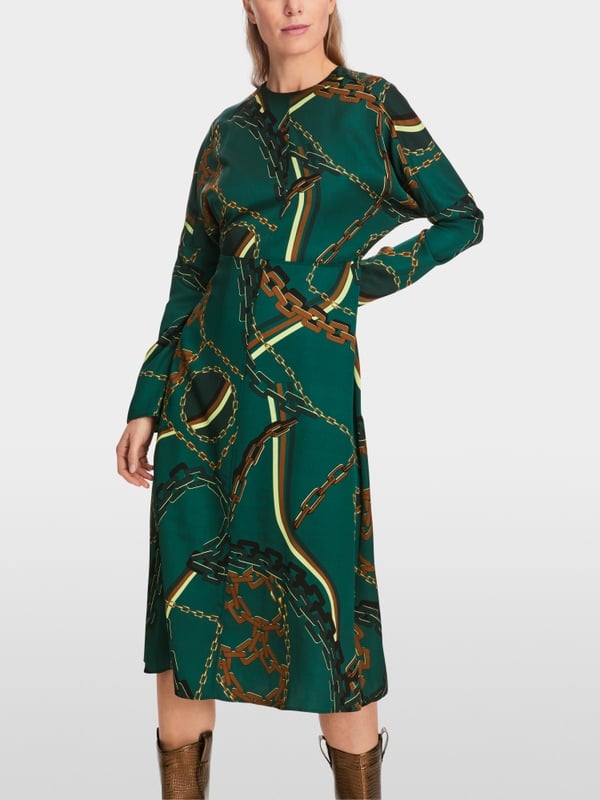 Marc Cain Kleid mit Kettenprint Kostenloser Versand
