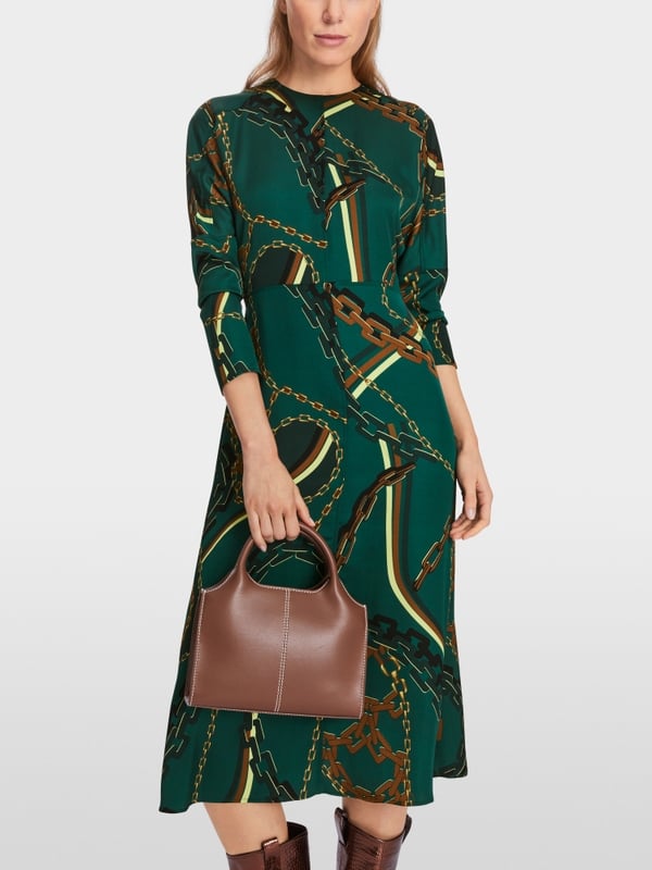 Marc Cain Kleid mit Kettenprint Kostenloser Versand