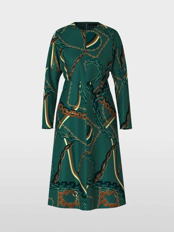 Marc Cain Kleid mit Kettenprint Kostenloser Versand