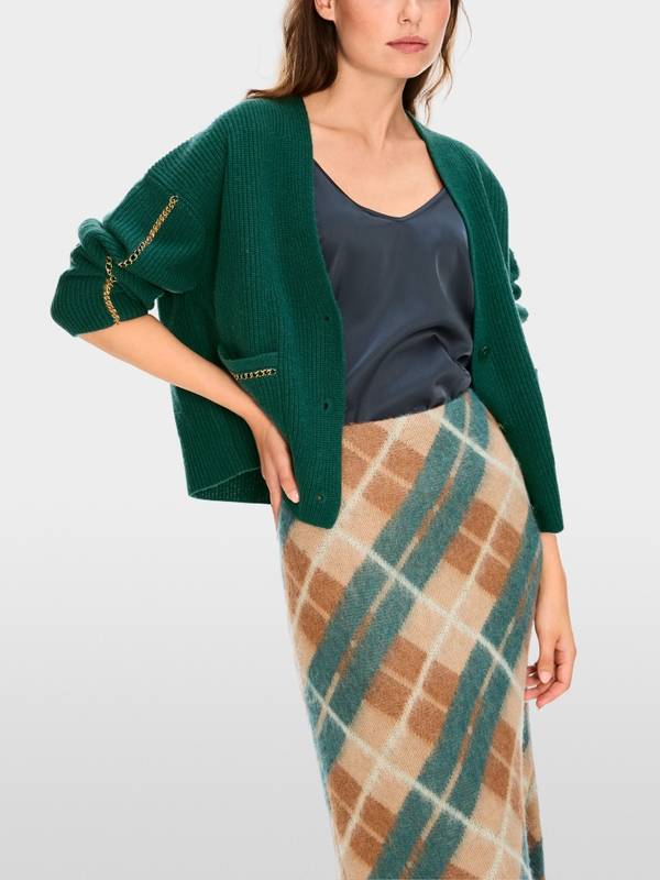 Marc Cain Rippstrick-Cardigan "Rethink Together" Fabrik Onlineshop