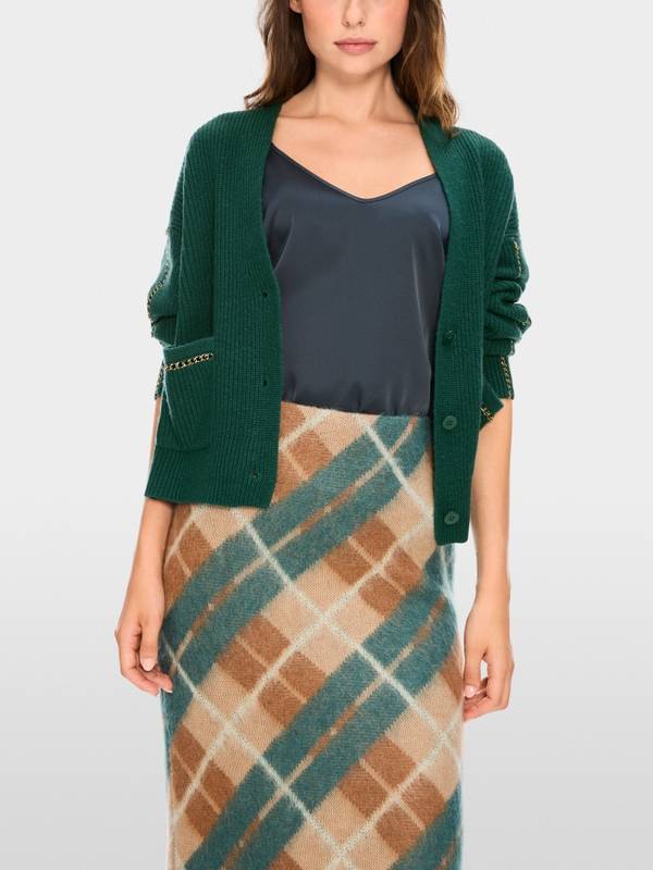 Marc Cain Rippstrick-Cardigan "Rethink Together" Fabrik Onlineshop