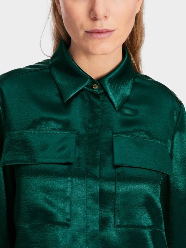 Marc Cain Samtige Bluse Exklusivangebot