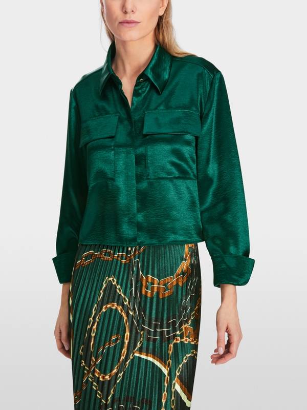 Marc Cain Samtige Bluse Exklusivangebot