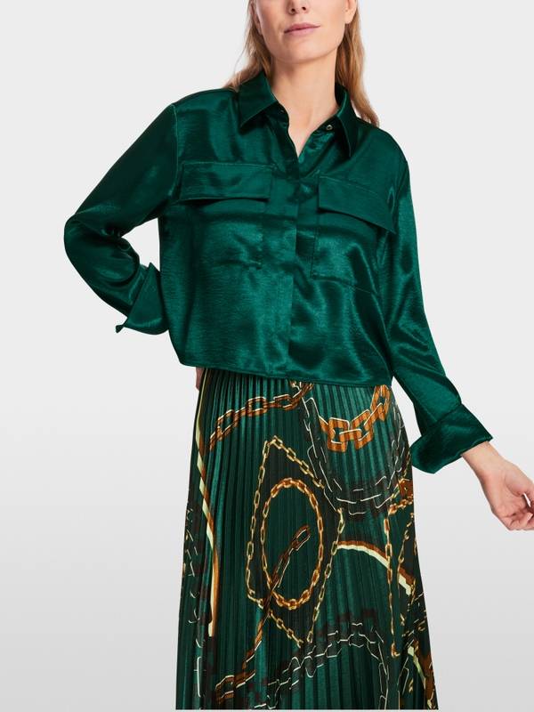 Marc Cain Samtige Bluse Exklusivangebot