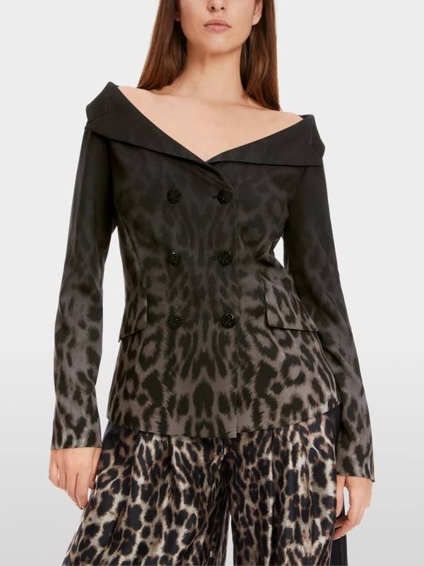 Marc Cain Blazer im Off-Shoulder-Look Kostenlose Rückgabe