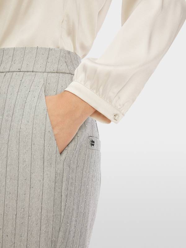 Marc Cain Elegante Bluse mit Volant Clearance-Verkauf