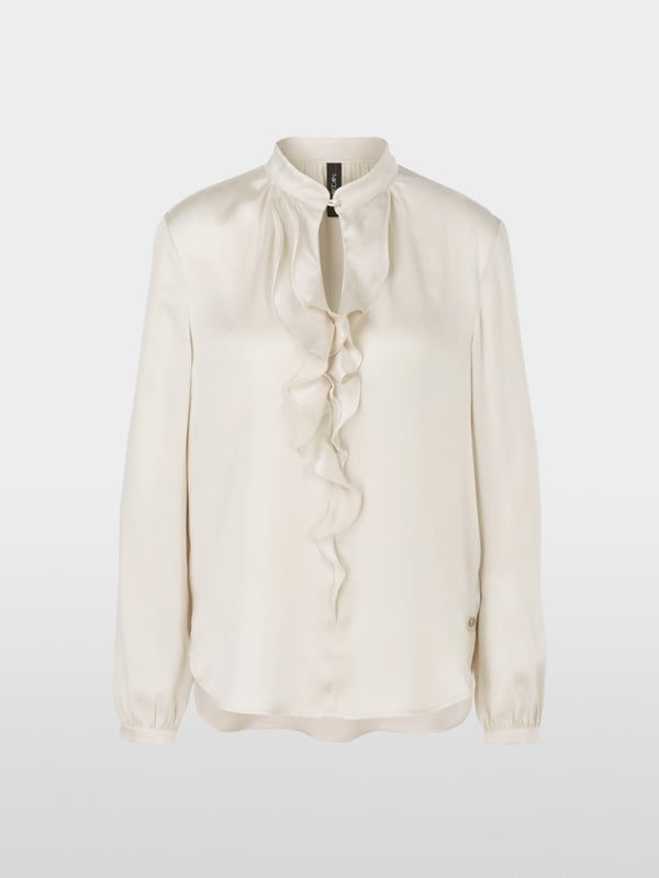 Marc Cain Elegante Bluse mit Volant Clearance-Verkauf