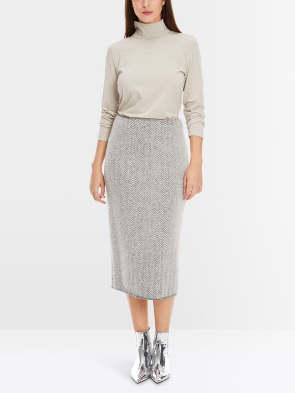 Marc Cain Schmaler Midirock Knitted in Germany Begrenzt auf 3 Tage