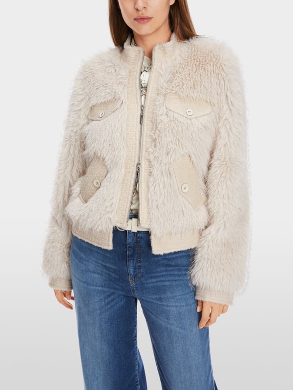 Marc Cain Outdoorjacke in Fun Fur im Angebot