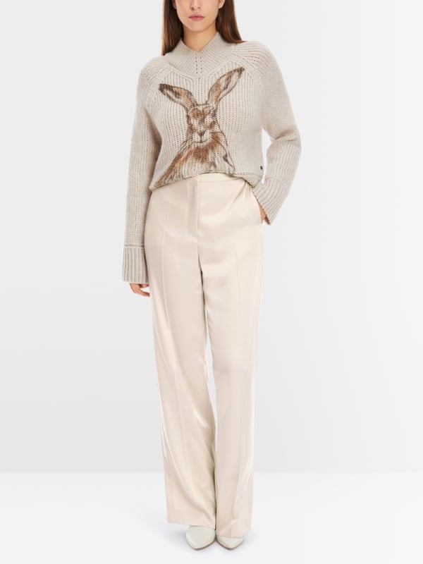 Marc Cain Hose mit hoher Taille - Modell WUKARI Günstiger Verkauf