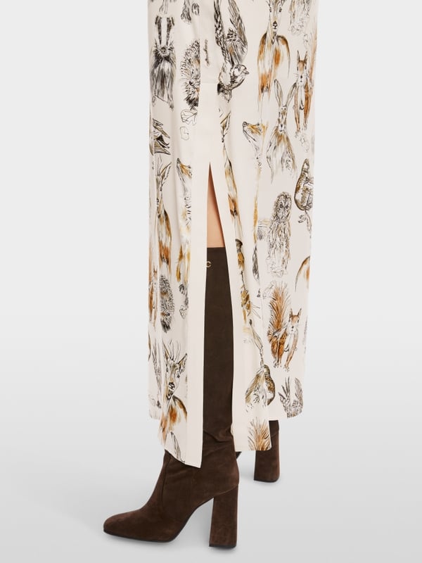 Marc Cain Langer Rock mit Tier-Print Blitzverkäufe