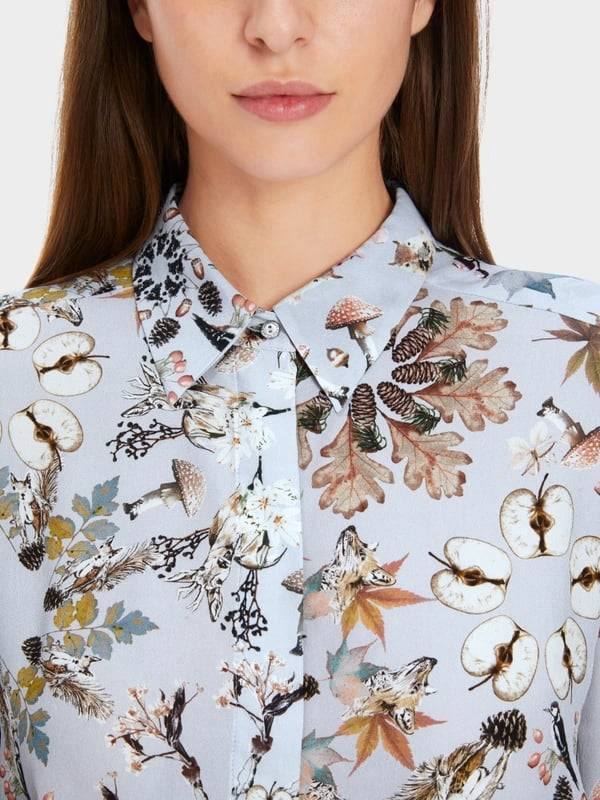 Marc Cain Viskosebluse mit Alloverprint Fabrikpreis