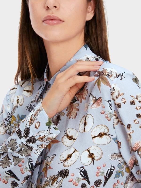 Marc Cain Viskosebluse mit Alloverprint Fabrikpreis