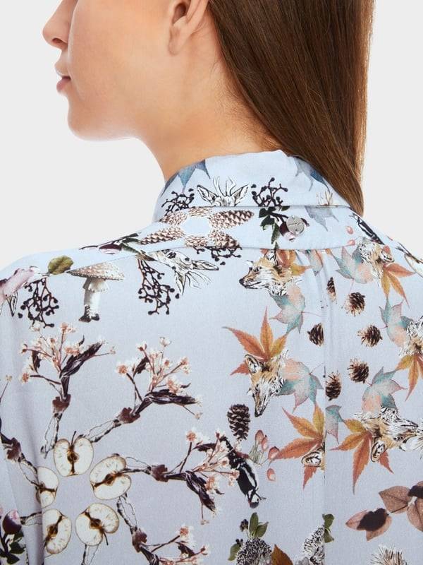 Marc Cain Viskosebluse mit Alloverprint Fabrikpreis