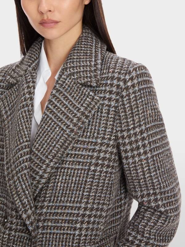 Marc Cain Langer Blazer-Mantel in Vintage-Karo Saisonschlussverkauf