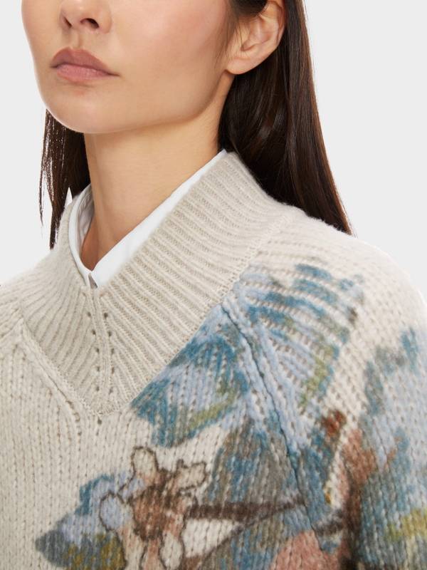 Marc Cain Sweater mit Print - Knitted in Germany Black Friday