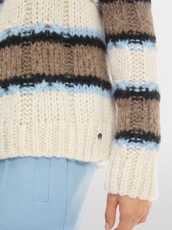 Marc Cain Sweater mit Streif - Knitted in Germany Muttertagsangebot