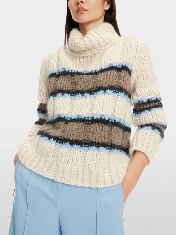 Marc Cain Sweater mit Streif - Knitted in Germany Muttertagsangebot