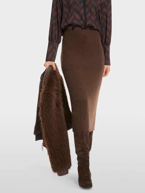 Marc Cain Schmaler Midirock Knitted in Germany Lagerräumung