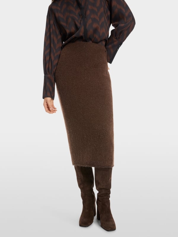 Marc Cain Schmaler Midirock Knitted in Germany Lagerräumung