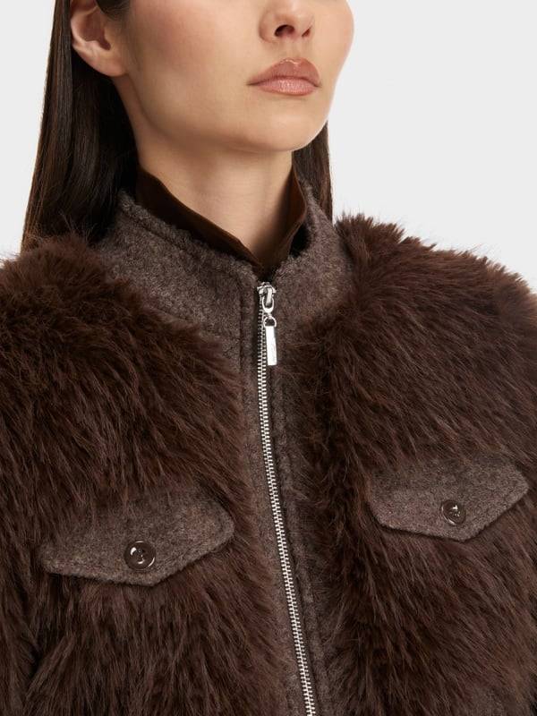 Marc Cain Outdoorjacke in Fun Fur Heißer Verkauf