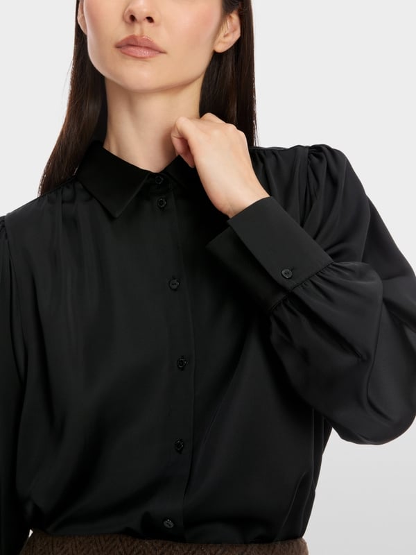 Marc Cain Feminine Hemdbluse mit Kimono-Ärmel Große Rabatte