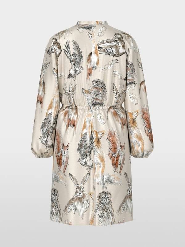 Marc Cain Tailliertes Minikleid mit Print Tiefpreis