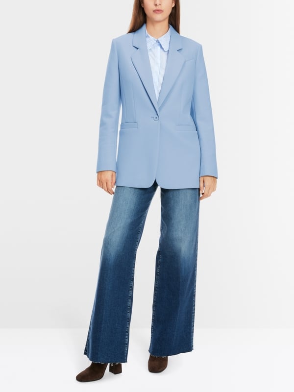 Marc Cain Körpernaher Blazer in Uni Kostenlose Rückgabe