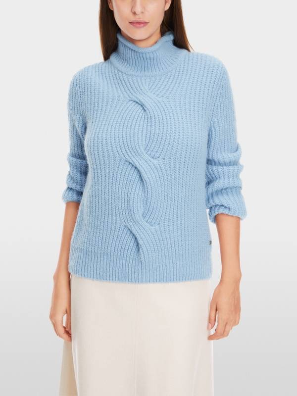 Marc Cain Sweater mit Zopf - Knitted in Germany Bis zu 50% Rabatt