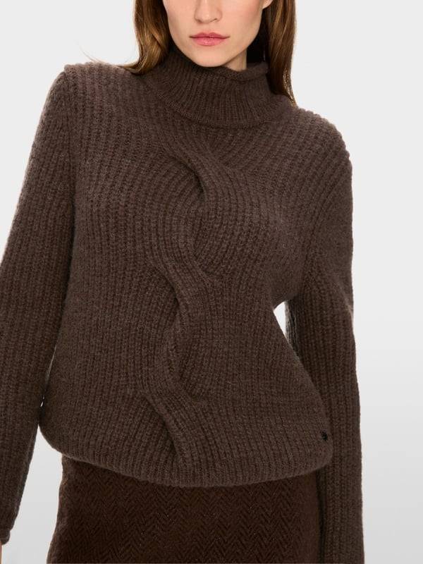 Marc Cain Sweater mit Zopf - Knitted in Germany Bis zu 60% Rabatt