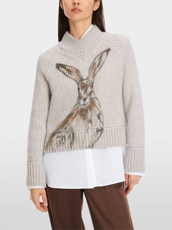 Marc Cain Kurzer Sweater Knitted in Germany Vierteljährliche Förderung