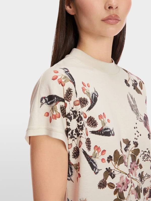 Marc Cain Baumwoll-T-Shirt "Rethink Together" Riesige Rabatte