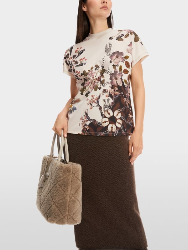 Marc Cain Baumwoll-T-Shirt "Rethink Together" Riesige Rabatte