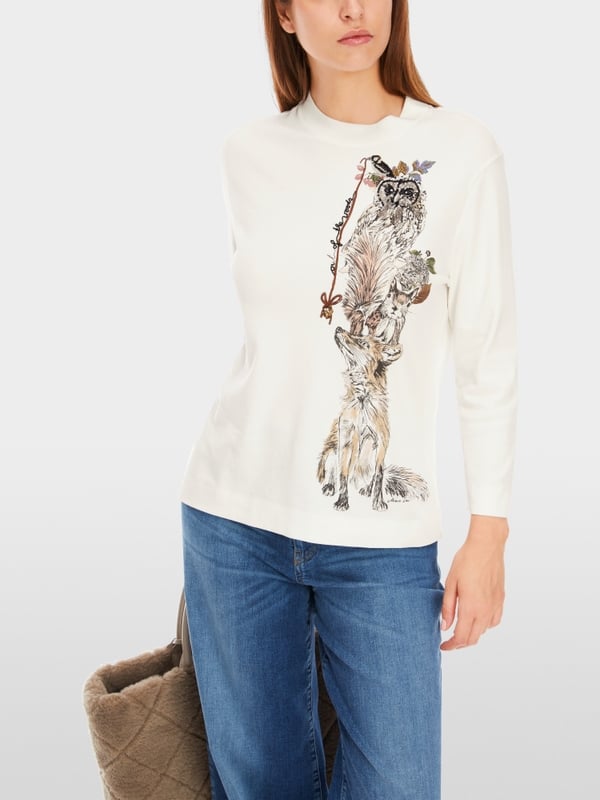 Marc Cain T-Shirt aus reiner Baumwolle Fabrikladen