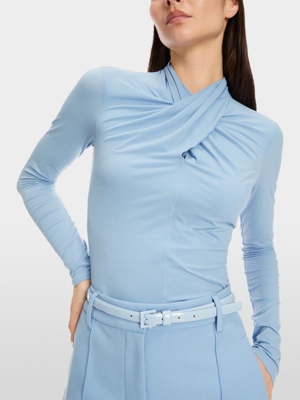 Marc Cain Longsleeve mit Wickeleffekt Begrenzt auf 3 Tage