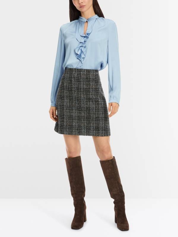 Marc Cain Elegante Bluse mit Volant 50% Rabatt für begrenzte Zeit