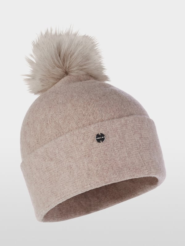 Marc Cain Strickmütze mit Fun Fur Pompon Cyber Monday