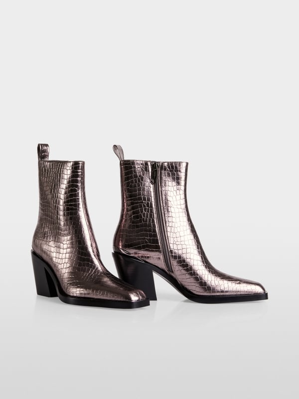 Marc Cain Stiefelette im metallic Kroko-Look Heißer Verkauf