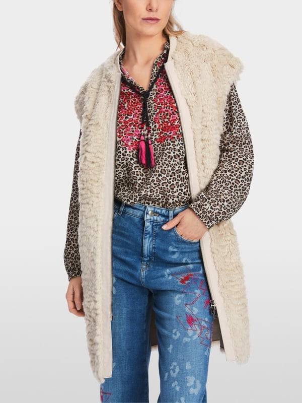 Marc Cain Weste aus lockigem Fun Fur Bis zu 60% Rabatt