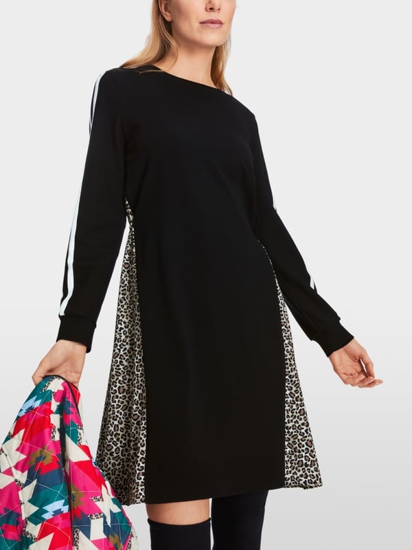 Marc Cain Kleid in Materialmix "Rethink Together" Clearance-Verkauf
