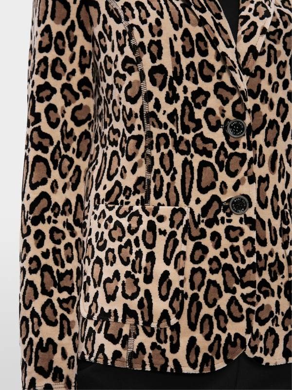 Marc Cain Körpernaher Blazer in Nickisamt Kostenloser Versand international
