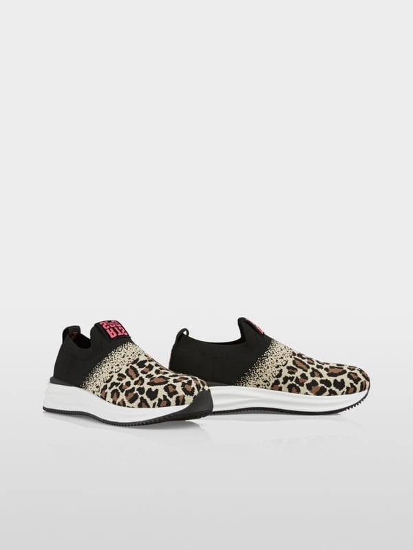 Marc Cain Strick-Sneaker mit Leo-Print Online
