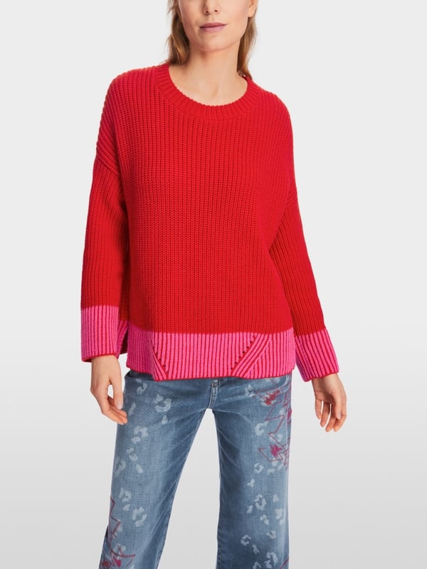 Marc Cain Oversized Sweater Knitted in Germany Outlet