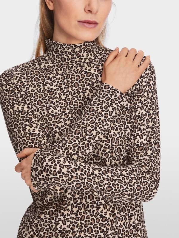 Marc Cain Longsleeve in Leo-Print Auslauf